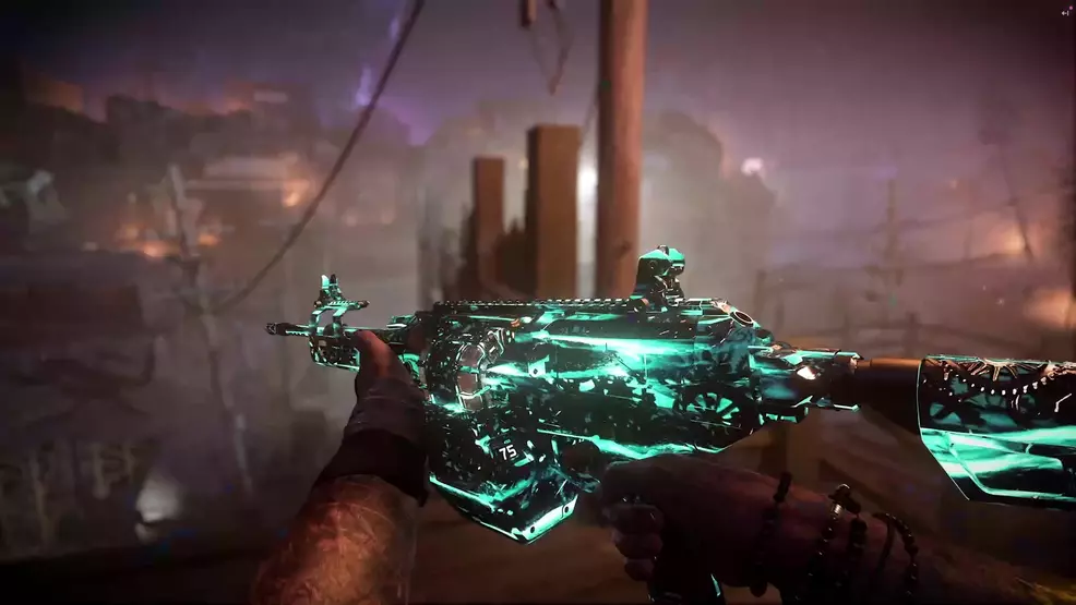 BO7 Zombies camo - Doomsteel: gears and clockwork powered by blue-green energy