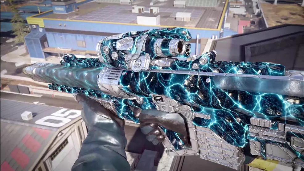 BO7 Warzone camo - Absolute Zero: icy blue-white with bubble and crack effects